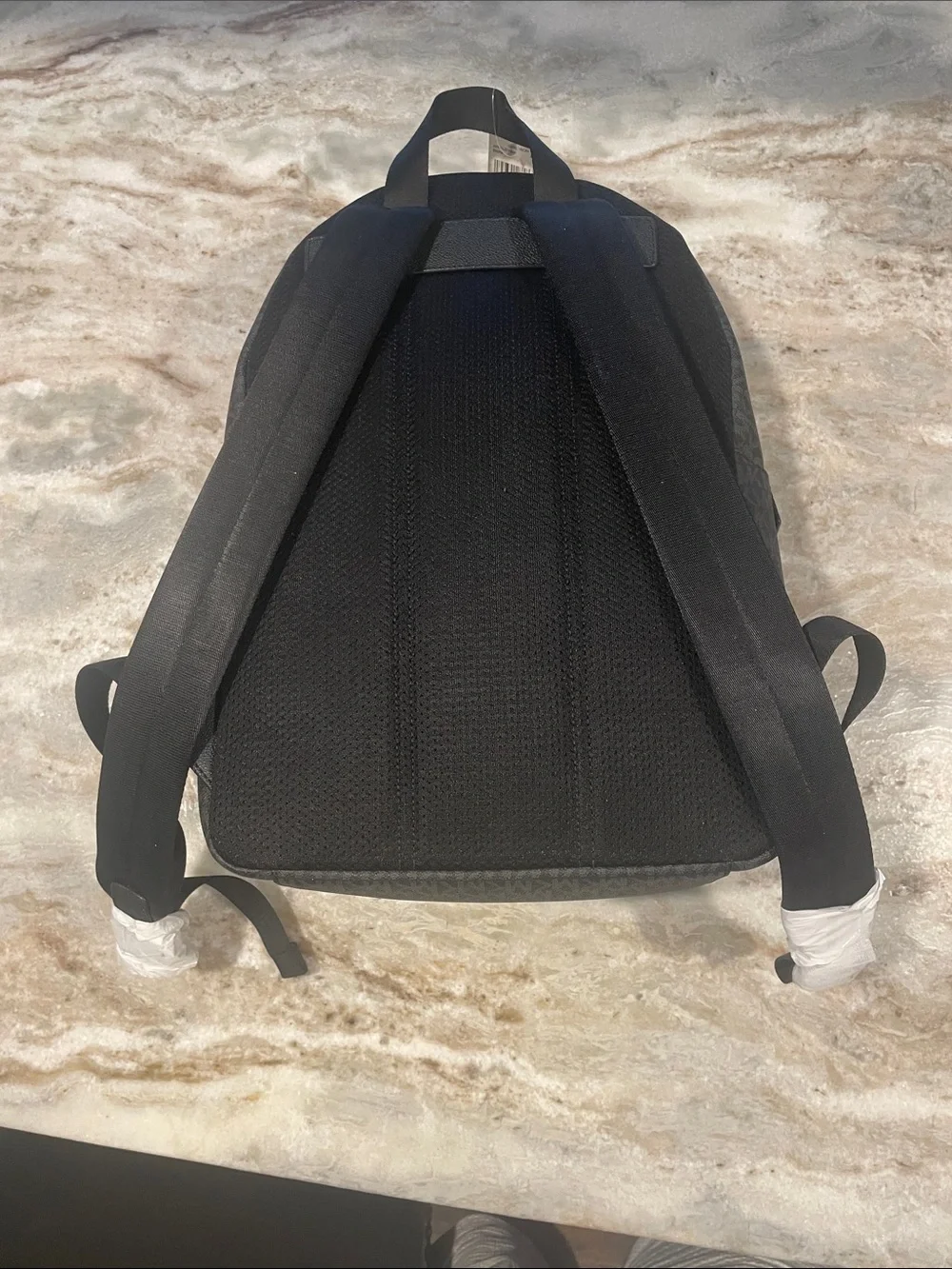 Michael Kors Charcoal/Black MK Monogram Backpack